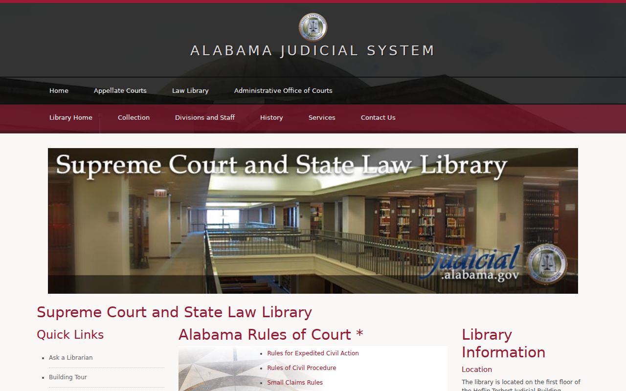 Escambia County court docket rules library