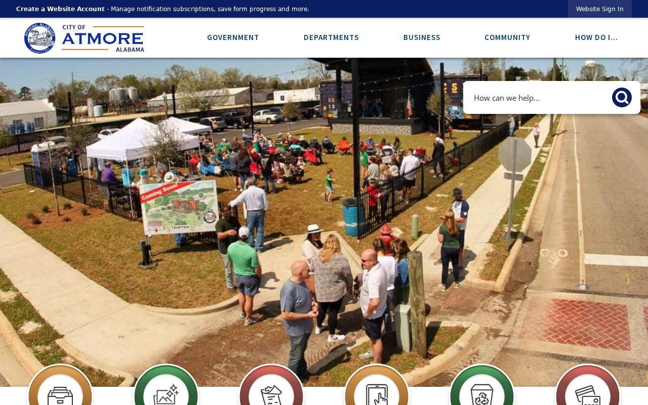 Escambia County traffic court municipal context at Atmore City Hall
